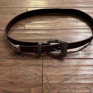 Chico’s Women’s Logan Trouser Leather Brown Belt